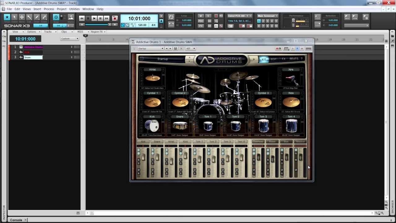 SONAR X3 Get Started: Addictive Drums
