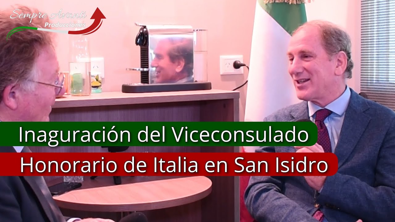 Paolo Alliata di Montereale, reapertura del Viceconsulado Honorario de Italia en San Isidro, Arg.