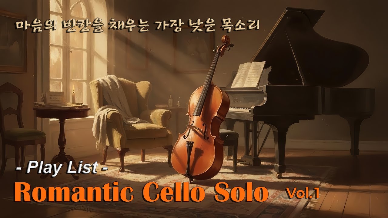 【Playlist】 🎻마음의 빈칸을 채우는 로맨틱 첼로 | 3시간 |☕️휴식 / 힐링 / 독서 / 카페
