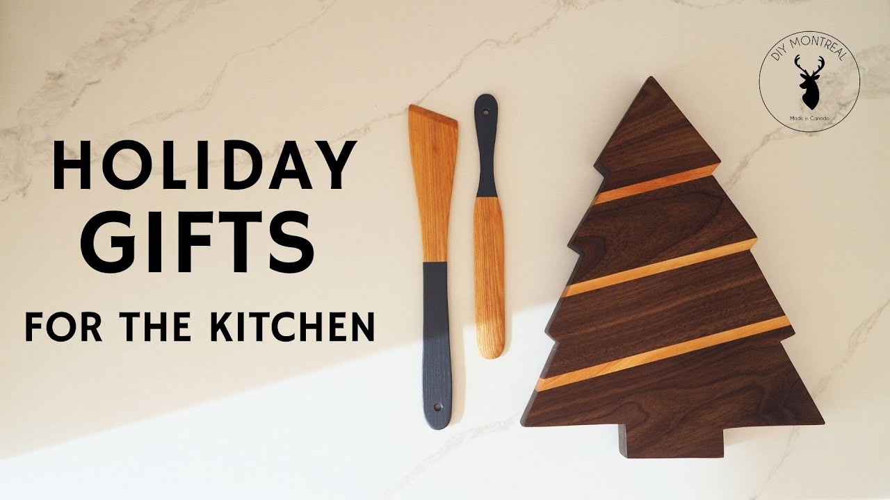 DIY Holiday Gifts for the kitchen // Woodworking