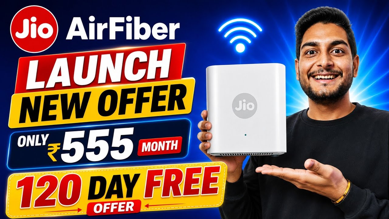 Jio AirFiber New Offer ₹555 With 120 Day Free Offer | AirFiber Shutdown Issue 