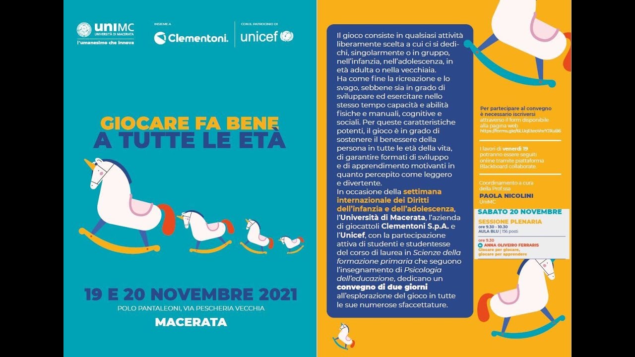 GIOCARE FA BENE A TUTTE LE ETÀ - 3 | Macerata, 19 e 20 novembre 2021 (terza parte)
