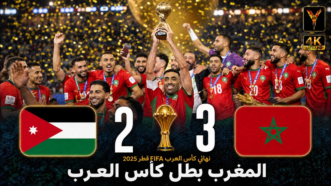 مباراة تاريخية لا تُنسى | ملخص المغرب والأردن 🔥 نهائي كأس العرب | تعليق عصام الشوالي