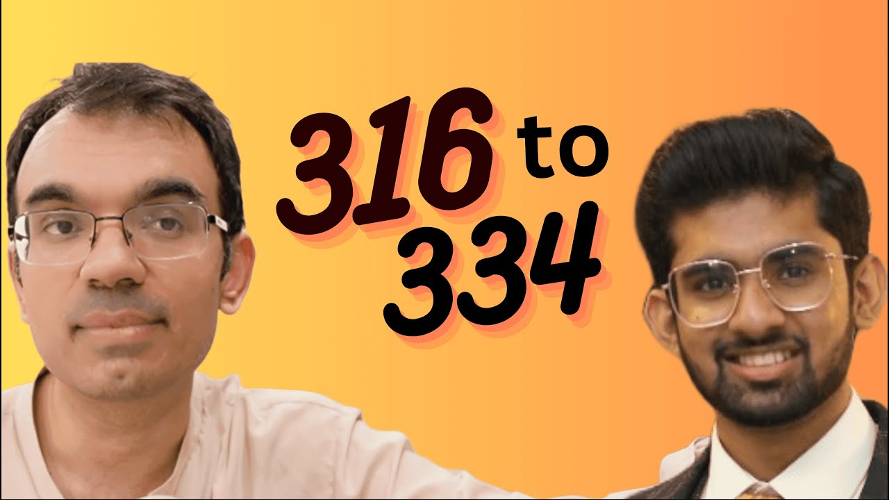 316 to 334 in 1 Month (Hashir's Success Story)