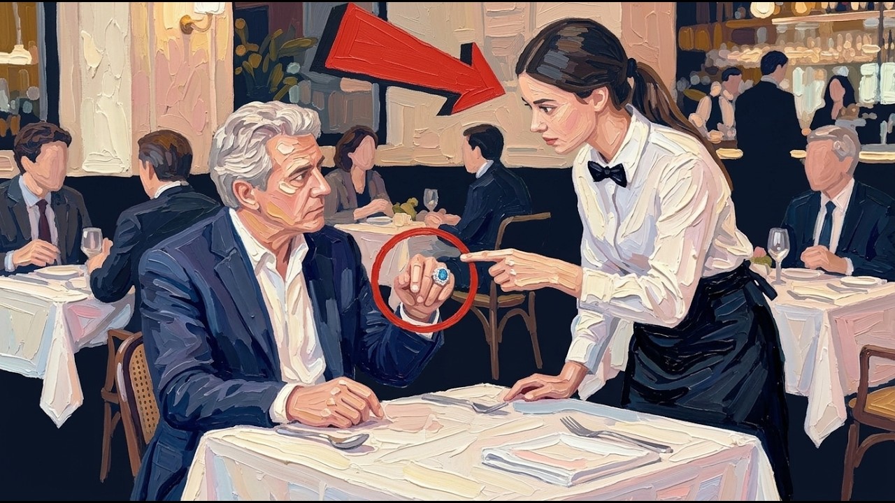 La camarera dijo: “Mi madre tiene el mismo anillo”. Y todo se detuvo