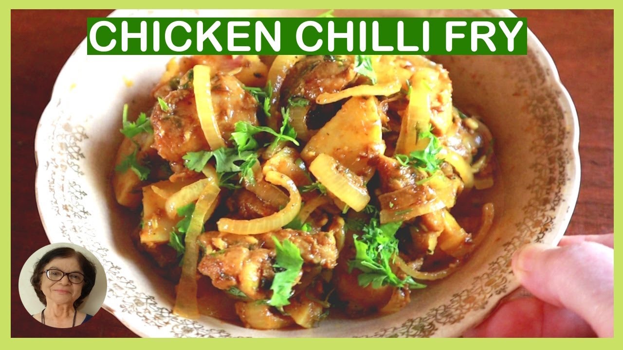 Lip-smacking Chicken Fry Goan Style / Quick and Easy Chicken Chilli Fry Recipe