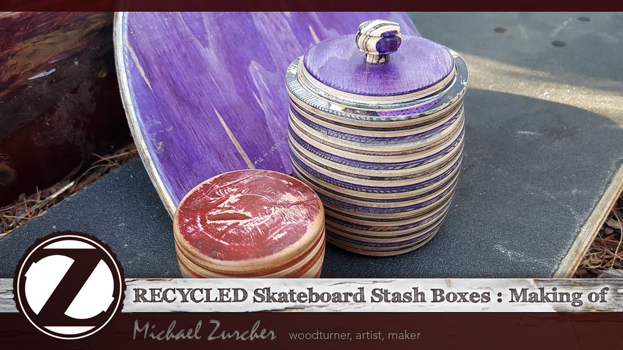 Recycled Skateboard Stash Boxes : Making of