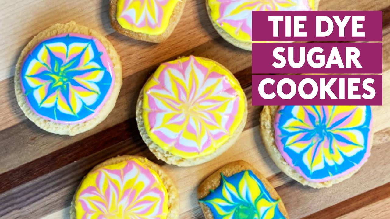 How to Make Tie Dye Sugar Cookies | Cookie Decorating Tips | Real Simple