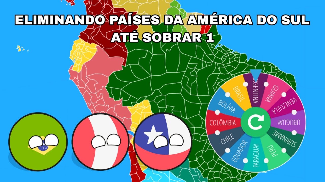 ELIMINANDO PAÍSES DA AMÉRICA DO SUL ATÉ SOBRAR 1, VALENDO R$100.000