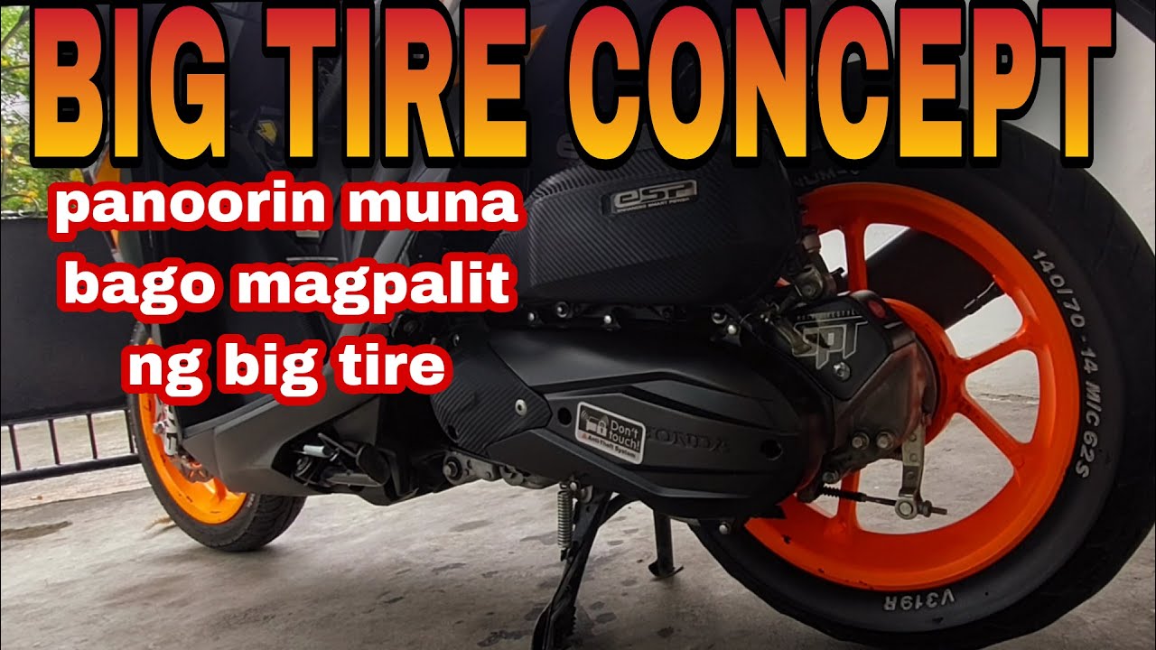 HONDA CLICK 125i I UPGRADED TO BIG TIRE 140-70/14 #hondaclick125 #bigtires