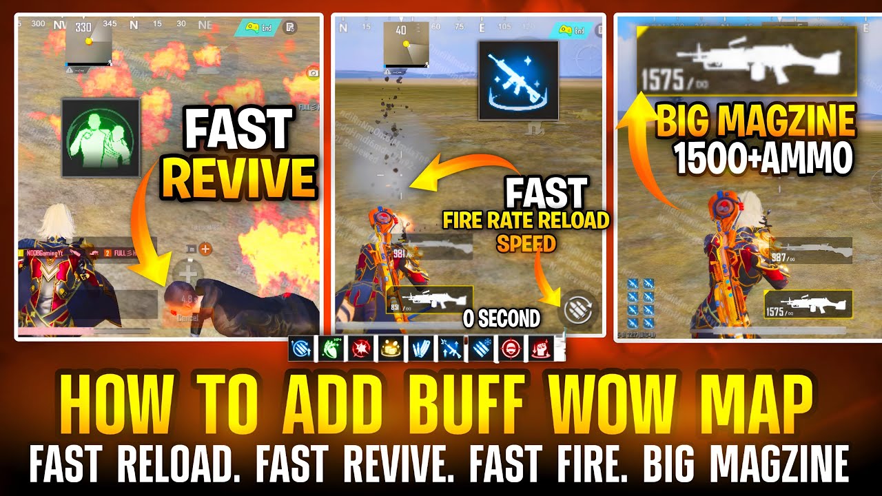 How to Increase Revive Speed Fire Speed Gun Reload In Wow | Wow Buff Device Settings | Wow Totorial