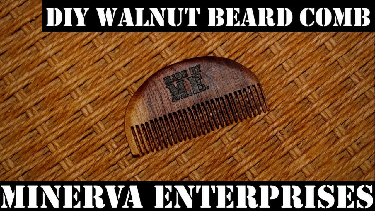 DIY Walnut Beard Comb