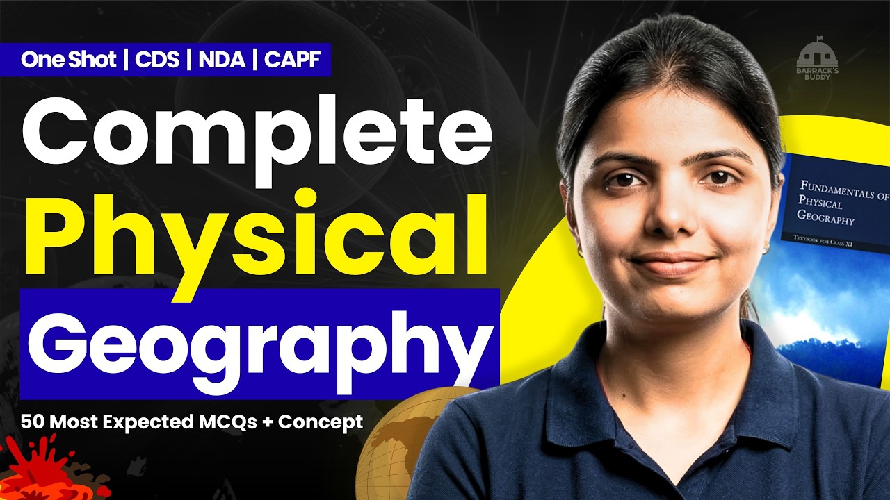 50 Q Most Expected Physical Geography MCQs - CDS 1 2026 & NDA 1 2026