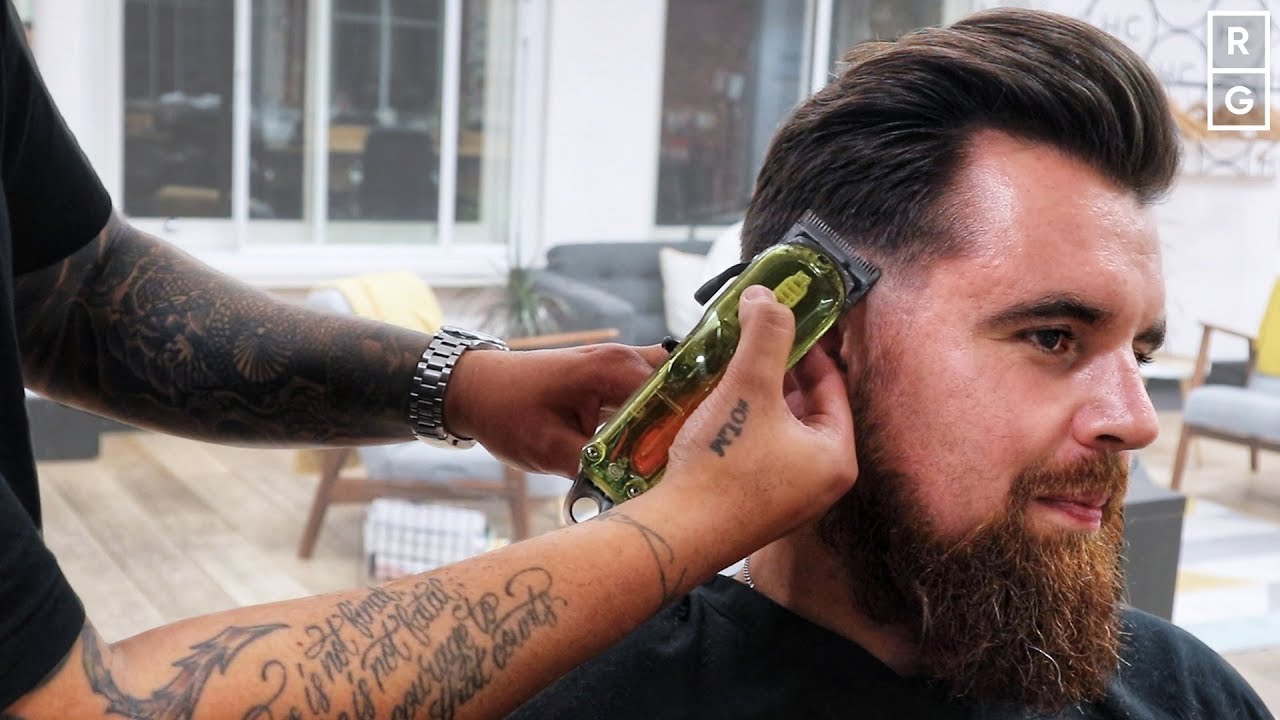 Low Zero Fade Haircut With Beard | Textured Pompadour