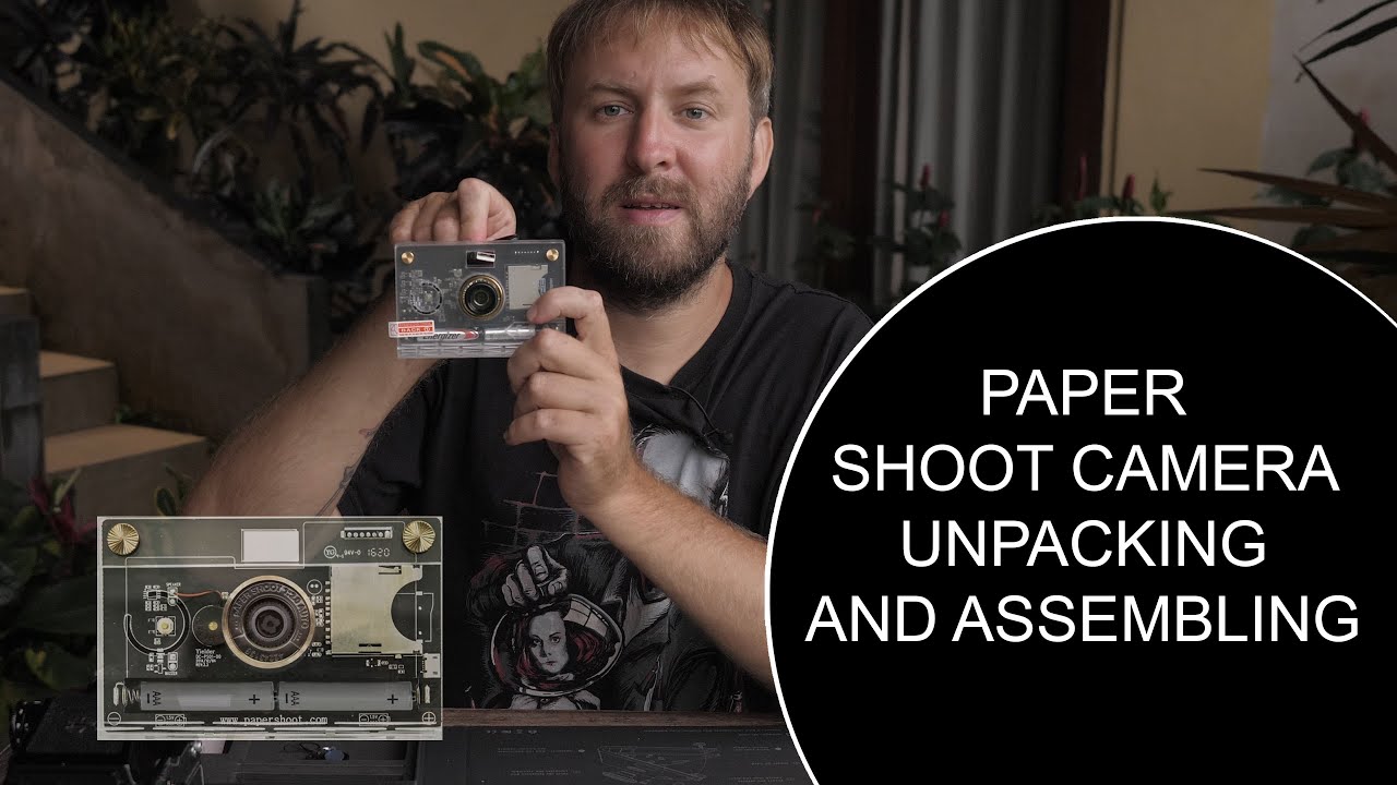 Paper shoot camera unpacking and assembling
