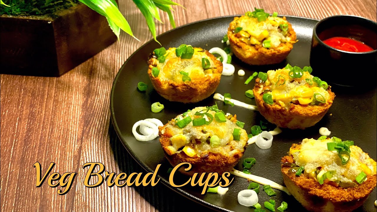 Veg Bread Cups 🌽🥕| Easy Starters | Appetizers