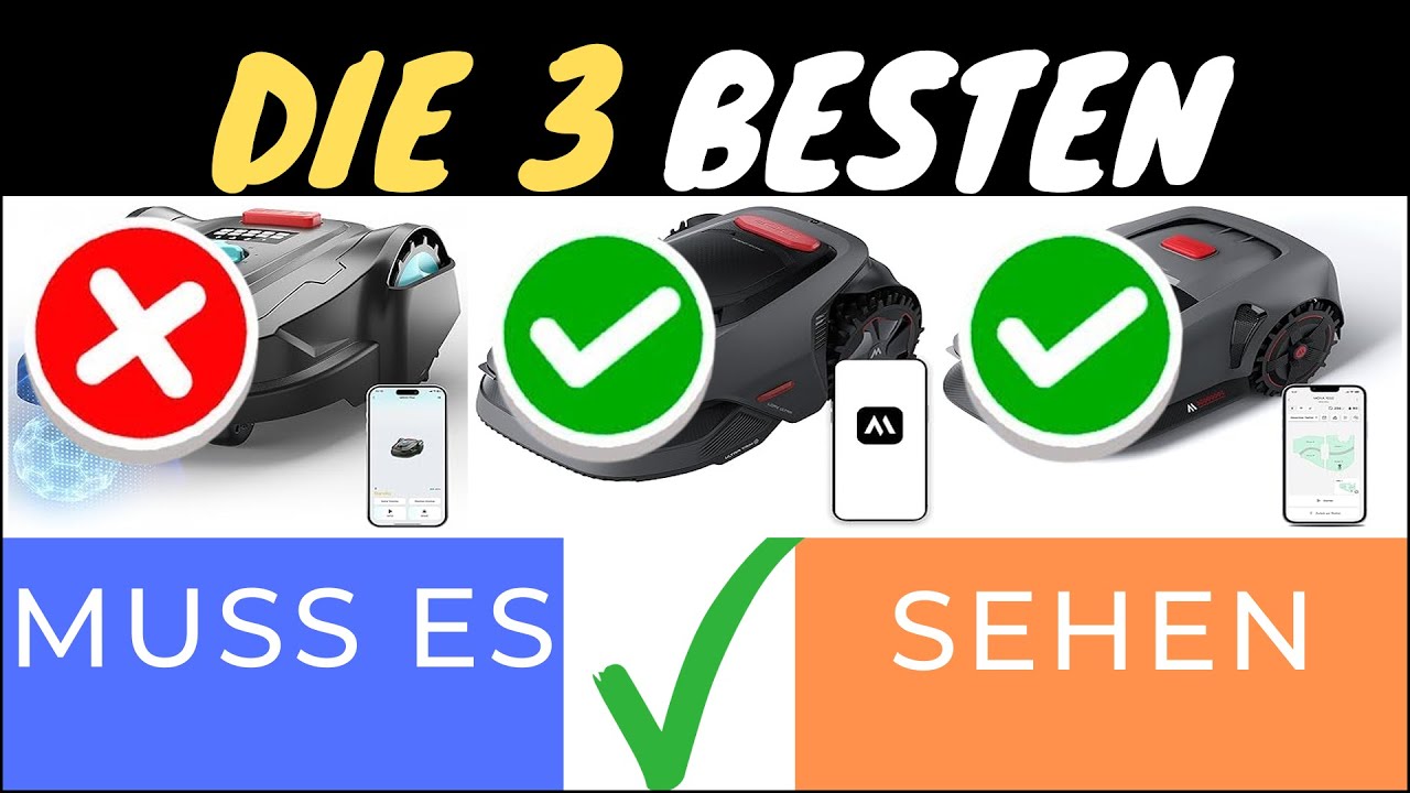 DIE TOP 3 MÄHROBOTER FÜR GROSSE FLÄCHEN 2025! 🌿🤖 FINDE DEINEN PERFEKTEN GARTENHELFER!
