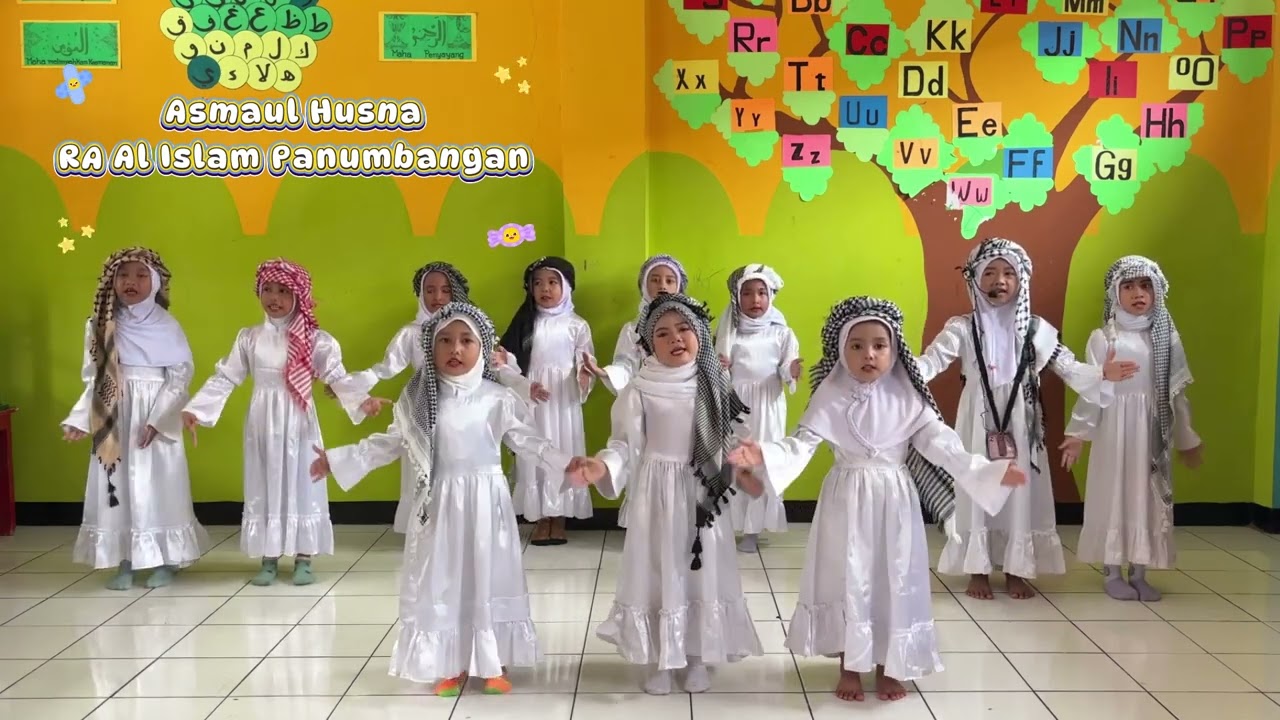 Lomba asmaul husna dan gerakan tangan anak RA Al Islam Panumbangan Ciamis