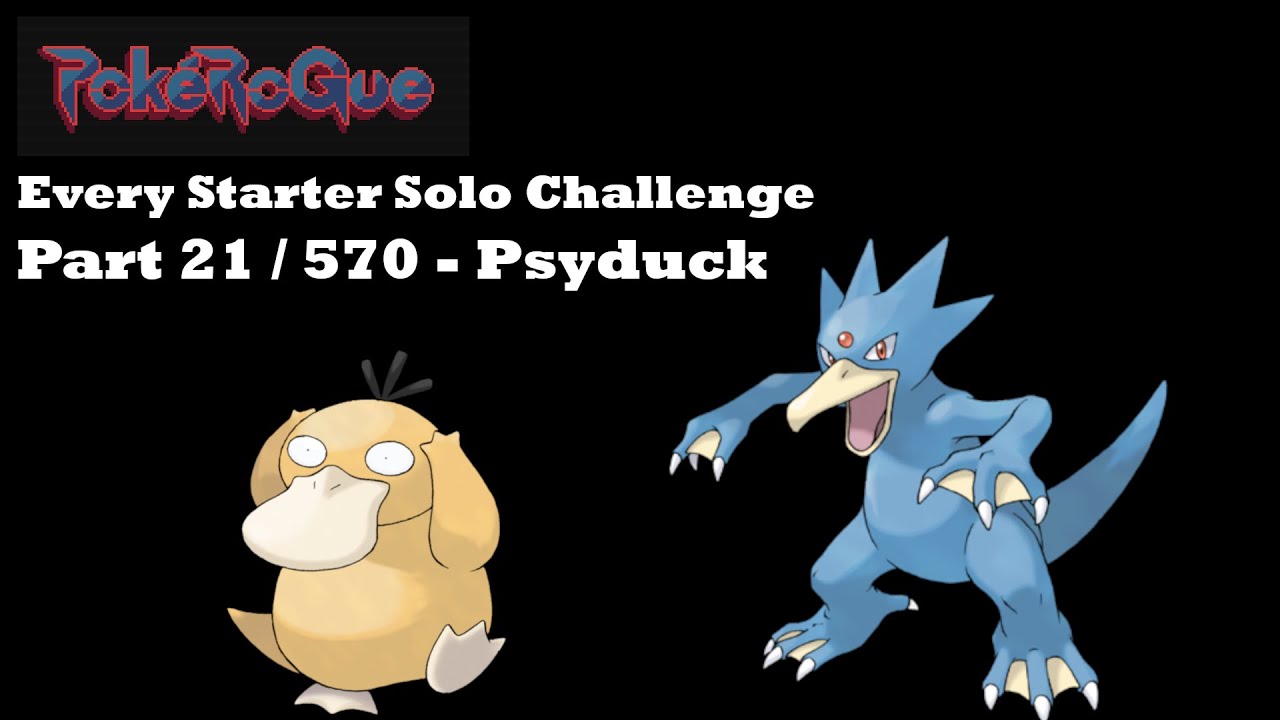 PokeRogue Solo Pokemon Challenge 21/570 - Psyduck Line
