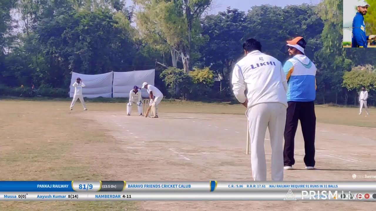 3 QUARTER FINAL MATCH BRAVO FRIENDS CRICKET CLUB  VS PANKAJ RAILWAY