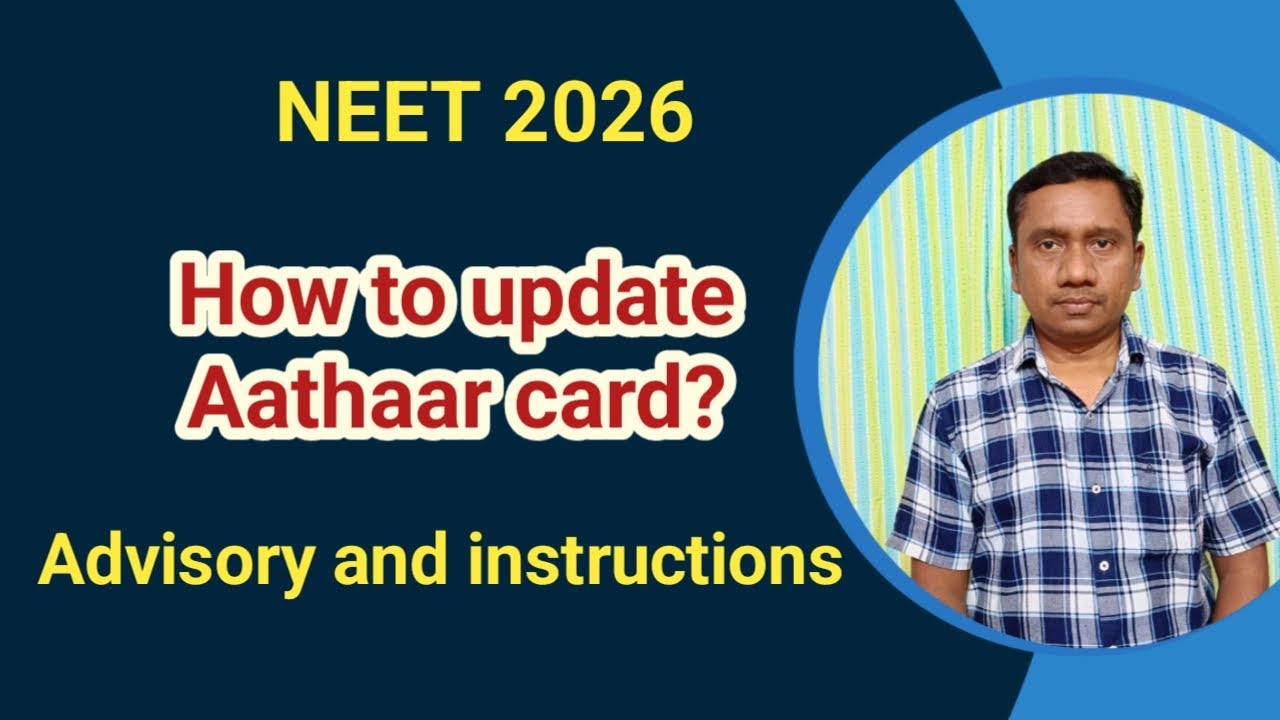 NEET 2026 Advisory and instructions  | How to update Aathaar card | Tamil store | in Tamil