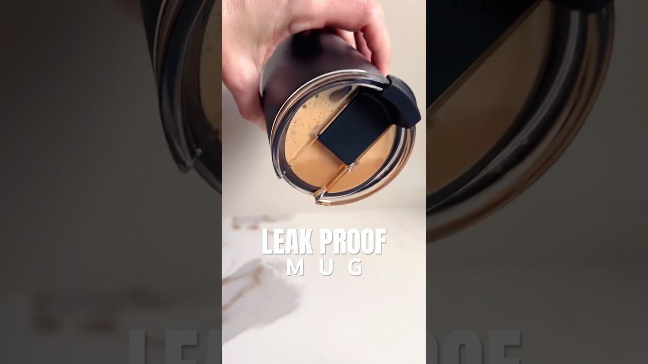 LEAK PROOF MUG #travel #tumbler #mug #coffeemug #home #homefinds #travelfinds #homegadgets #amazon