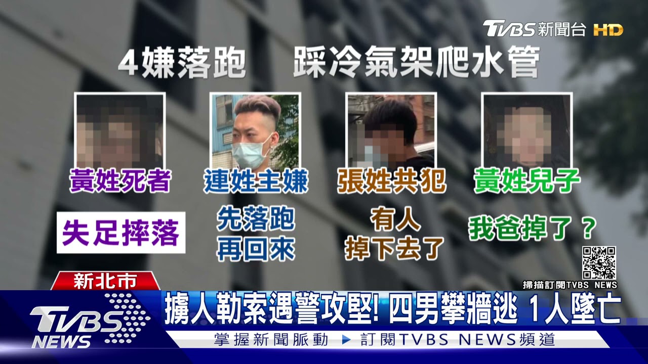 擄人勒贖遇攻堅爬牆逃 14歲兒聽墜落聲 主嫌:晚點回來看｜TVBS新聞