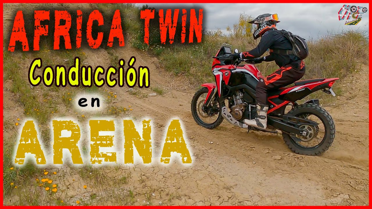 Africa Twin 2020/2021 Técnica básica para conducir tu MOTO en arena✌😃‼