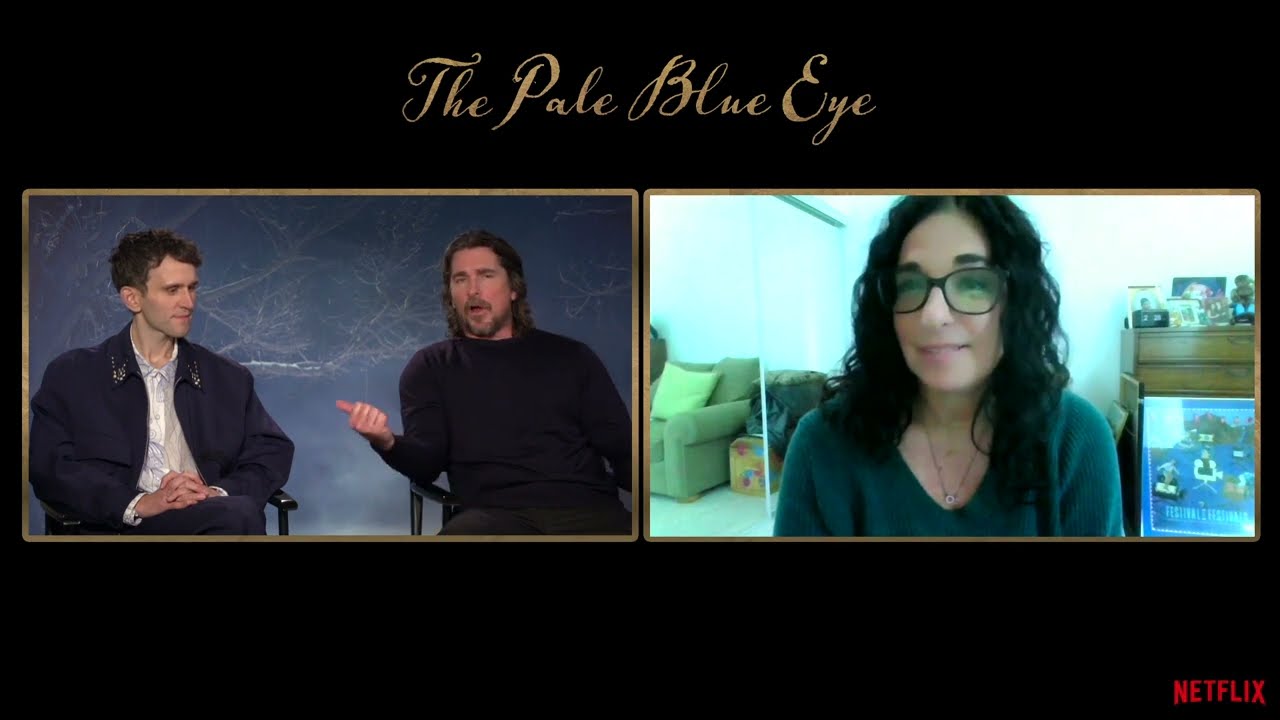 THE PALE BLUE EYE - CHRISTIAN BALE & HARRY MELLING INTERVIEW (2022)