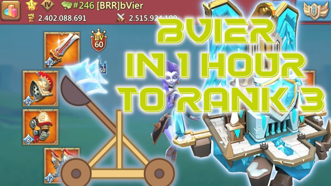 bVier in 1 hour to RANK 3 in Baron - ASTRALITE(ic) Performance Lords Mobile