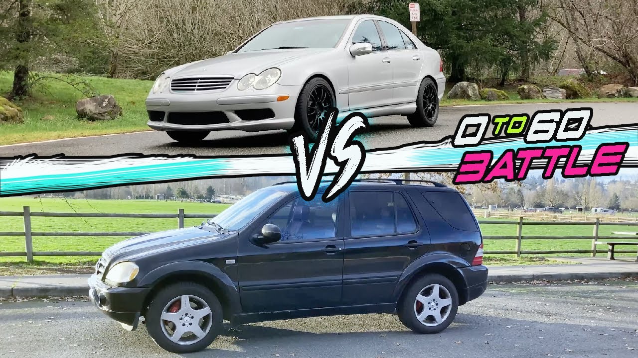 6 SPEED C55 AMG vs. ML55 AMG (0 to 60) BATTLE!! /// This vs. That