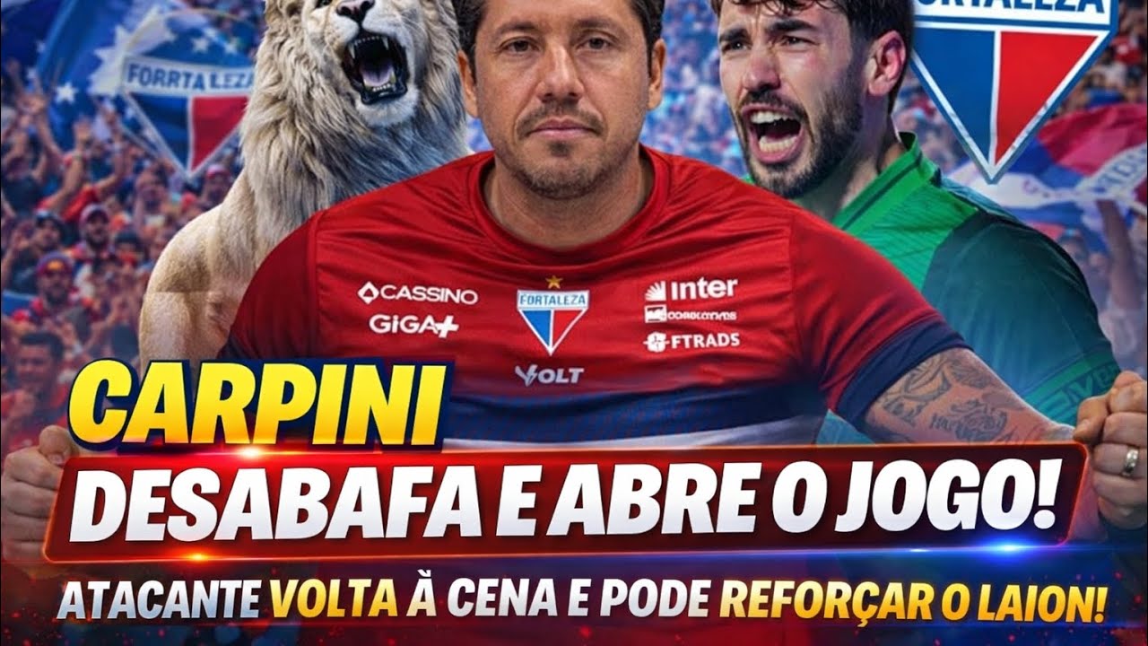 CARPINI DESABAFA E ABRE O JOGO!!ATACANTE VOLTA A CENA E PODE REFORÇAR O LAION!!