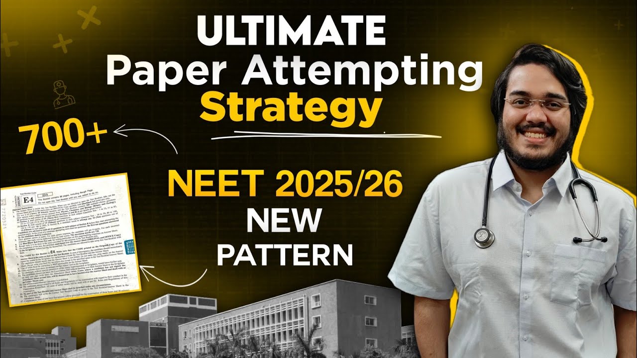 NEW NEET PATTERN Paper Attempting Secrets 🤫 from AIIMS Topper Dr Aman Tilak | for NEET 2025 & 2026
