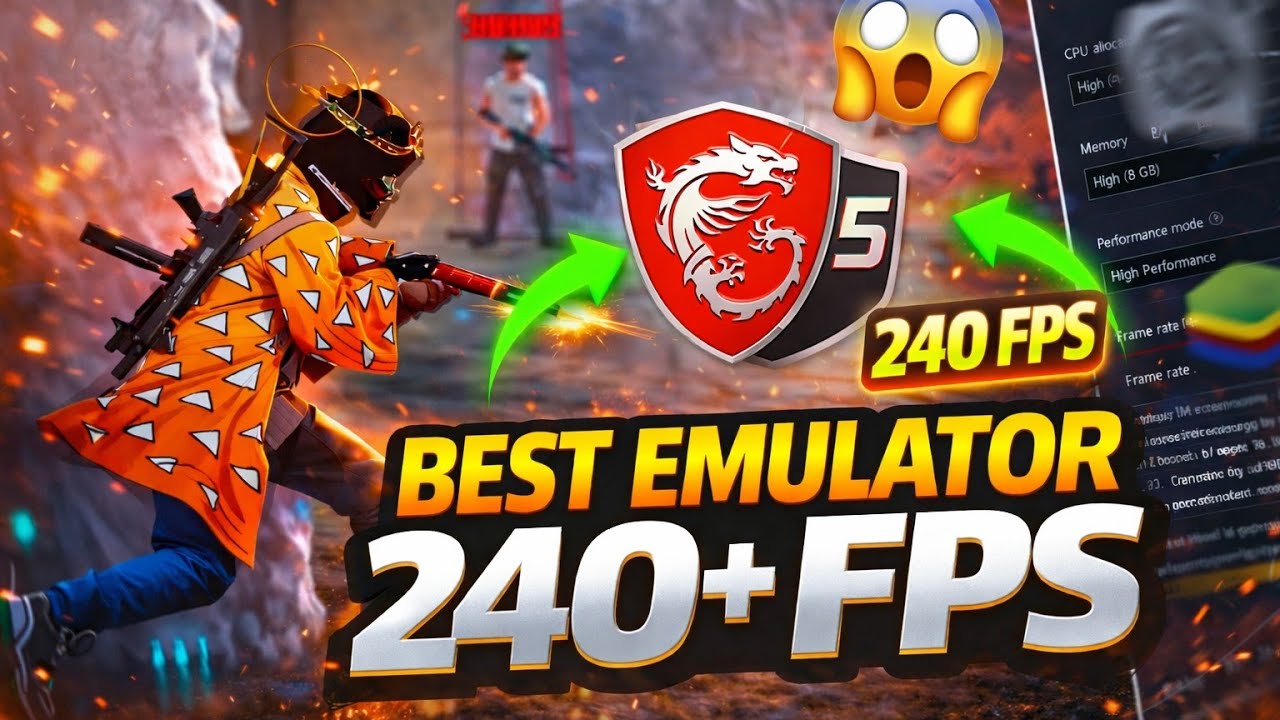 The Only Emulator Giving 240+ FPS in Free Fire 2026 🔥 Ultra Smooth Gameplay No More Lag