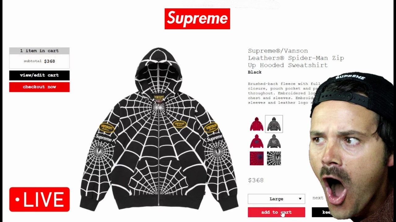 I ACTUALLY HIT THE SUPREME SPIDER-MAN VANSON DROP&hellip; HUGE W&rsquo;s 🚨