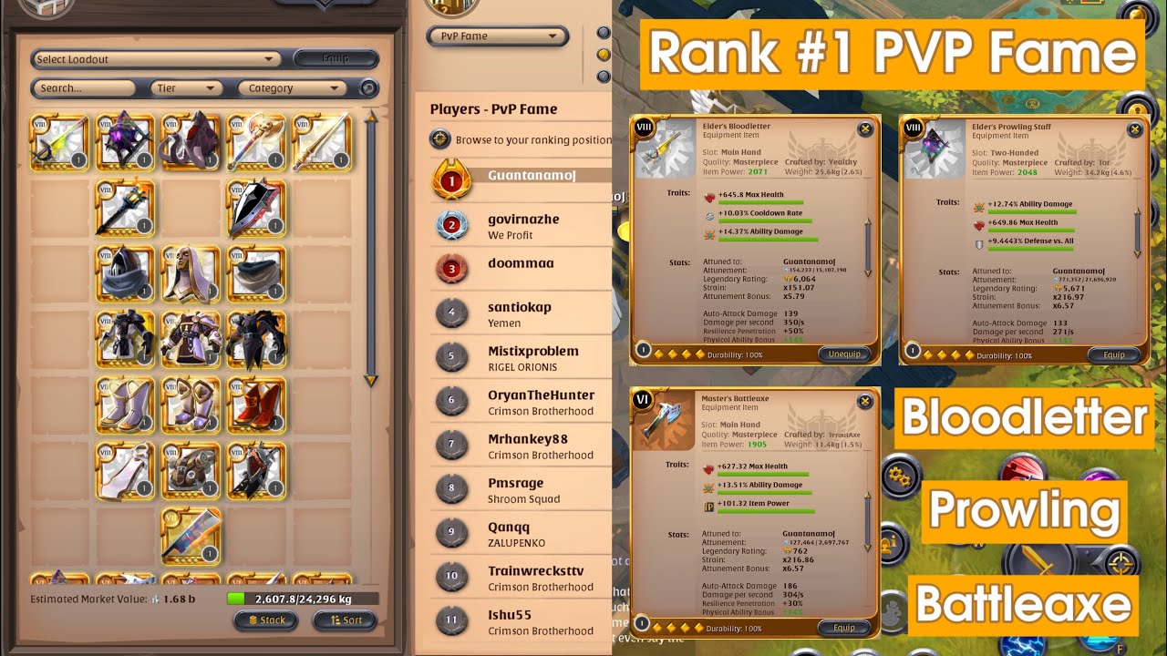 Rank #1 PVP Fame | 8.3 Kills | GuantanamoJ