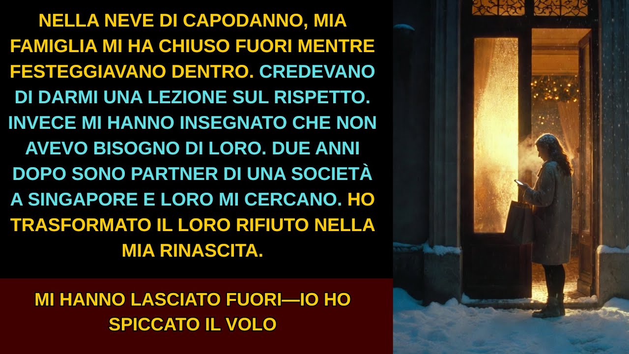 NELL'ANNO NUOVO, LA MIA FAMIGLIA MI HA LASCIATO FUORI—IO AVEVO GIÀ DECISO CHI SAREI DIVENTATO