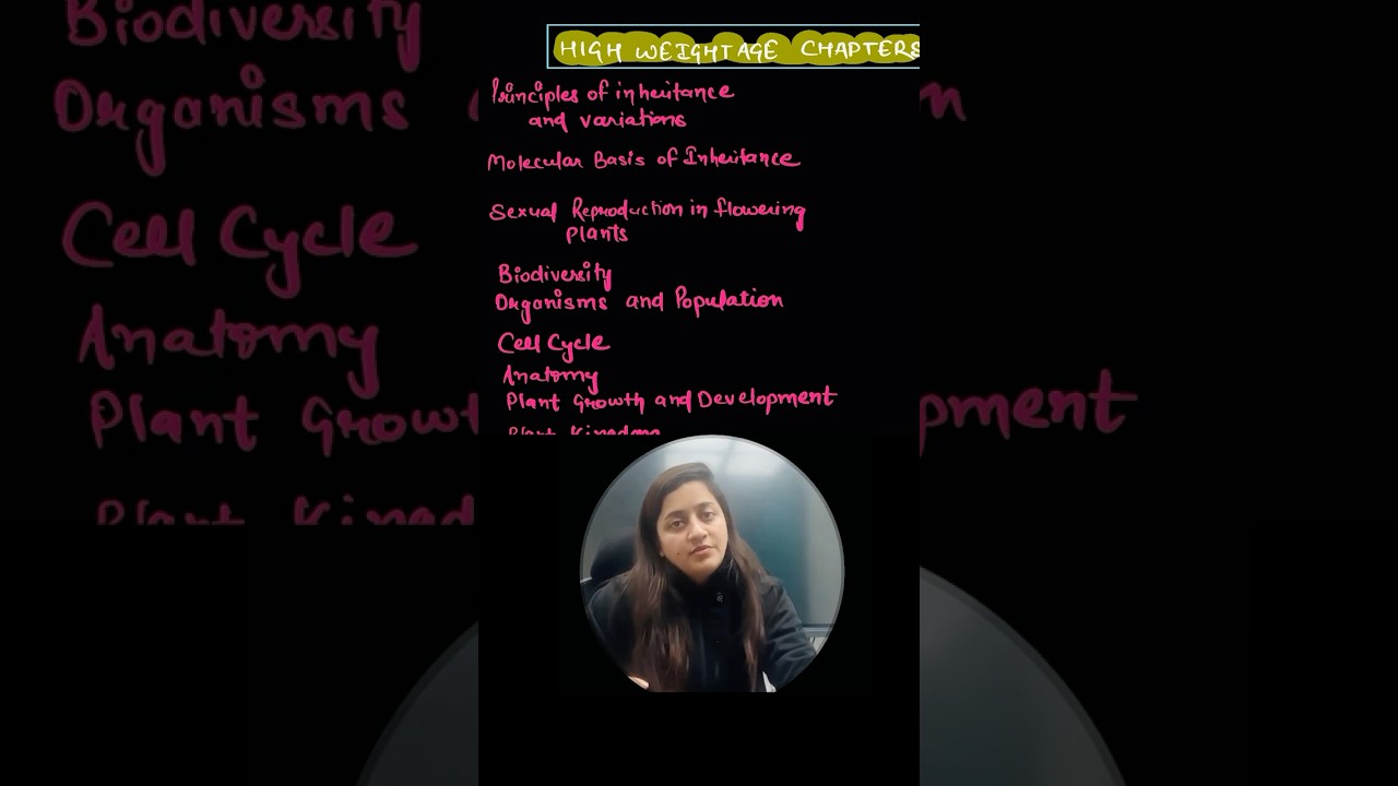 NEET 2026 : High Weightage Chapters #shorts #neet2026 #neet #ambikamam