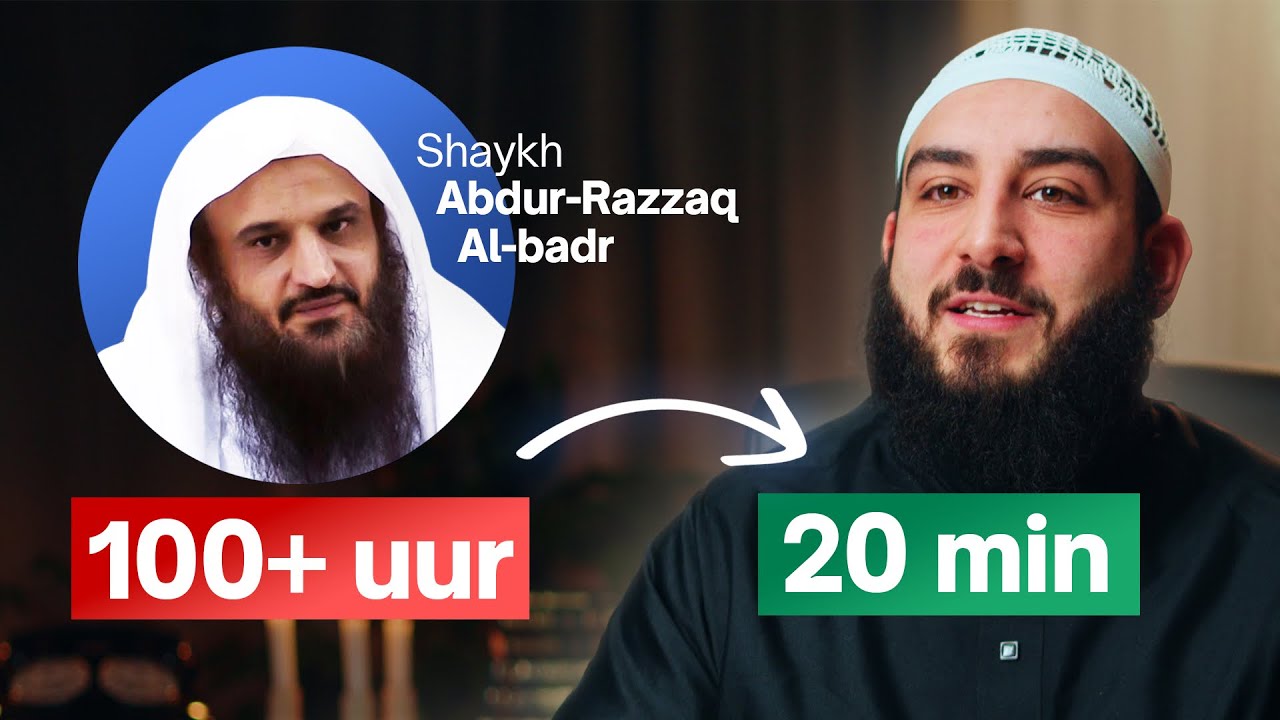 5 Levenslessen Van Shaykh Abdurrazzaaq al-Badr