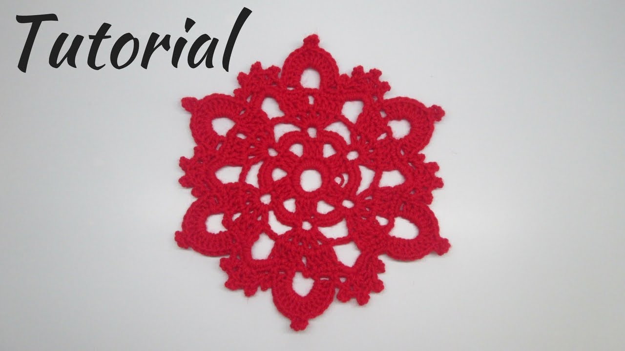 🔴 Cómo hacer MANDALA o CARPETA a Crochet. POSAVASOS o Decoración para Casa o Navidad 😍 Muy fácil.