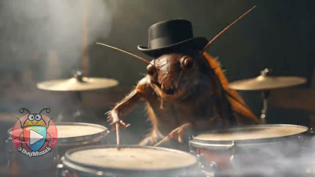 Spiders and a Cockroach Thrash Out an Original Bug Muzak Track 'Arachnophobia' &ndash; Epic Metal Madness!
