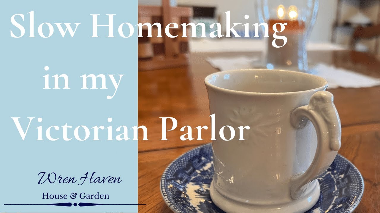 SLOW HOMEMAKING || Hang a LACE Curtain & Iron ANTIQUE Linens With Me