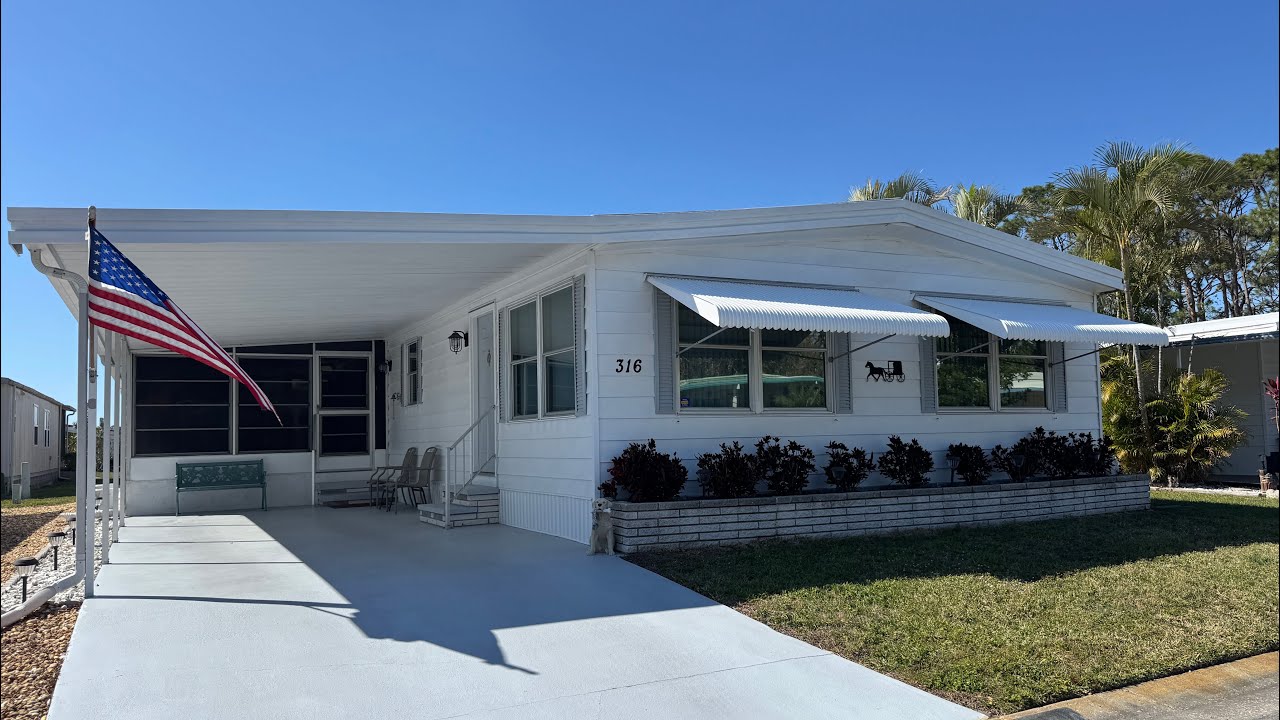 Тур по просторному и готовому мобильному дому за 78 900 долларов | 316 Avocado St Bradenton, Флорида