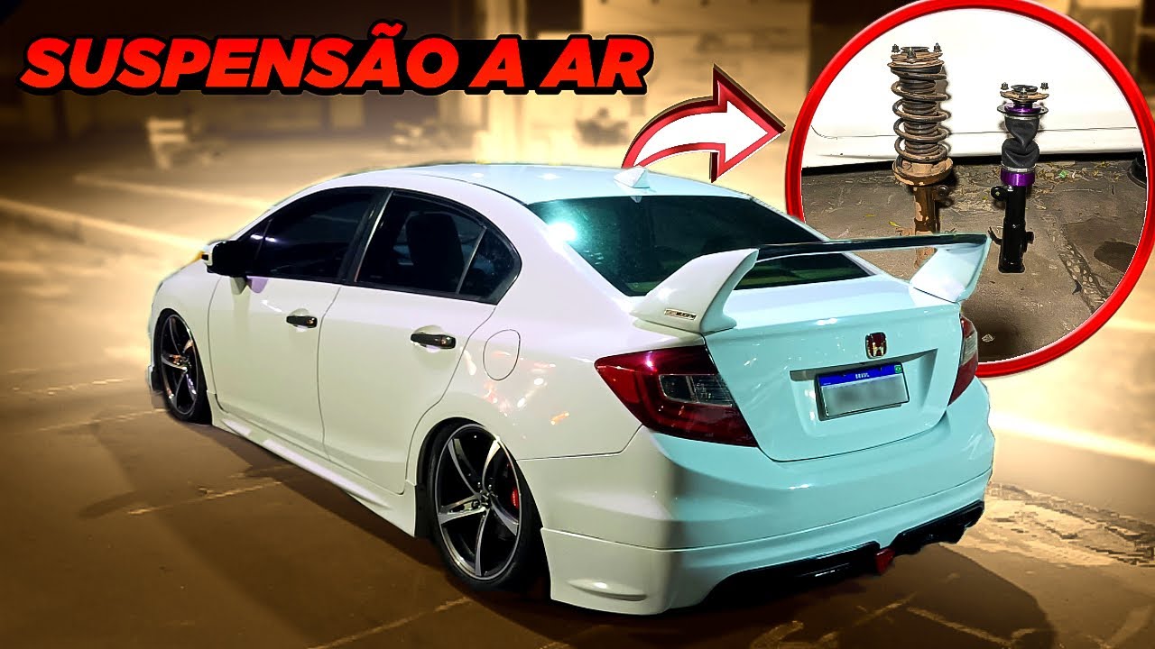 COLOQUEI SUSPENS&Atilde;O A AR NO CIVIC G9 | PASSO A PASSO