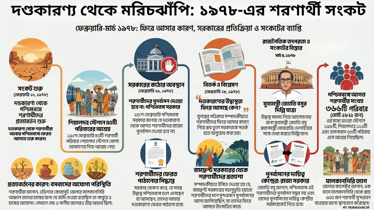 দণ্ডকারণ্য থেকে মরিচঝাঁপি: ১৯৭৮ সালের সংবাদপত্রের তথ্য বিশ্লেষণ | মরিচঝাঁপির নথি (পর্ব ৭)