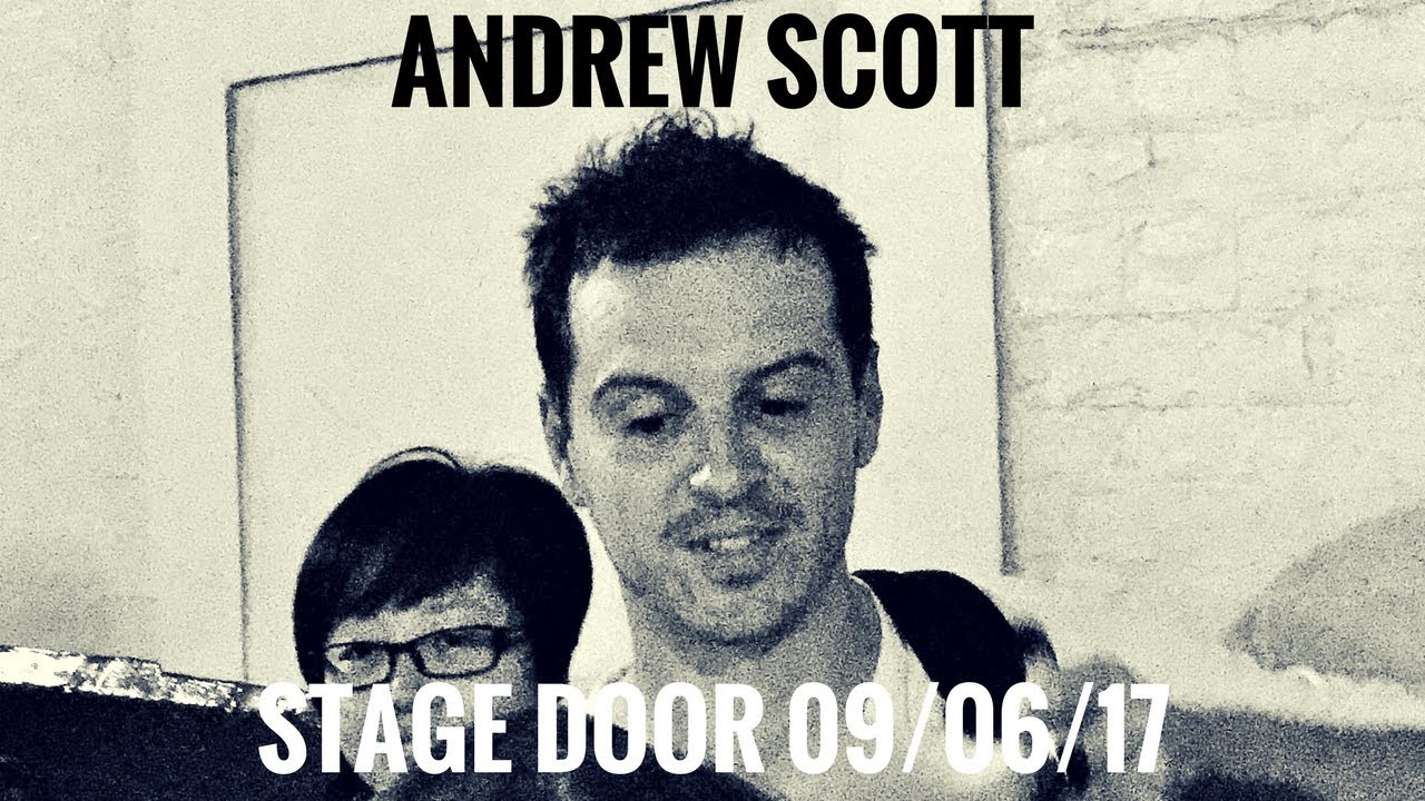 ANDREW SCOTT signing at Harold Pinter Theatre stage door 09/06/17 (Hamlet opening night)