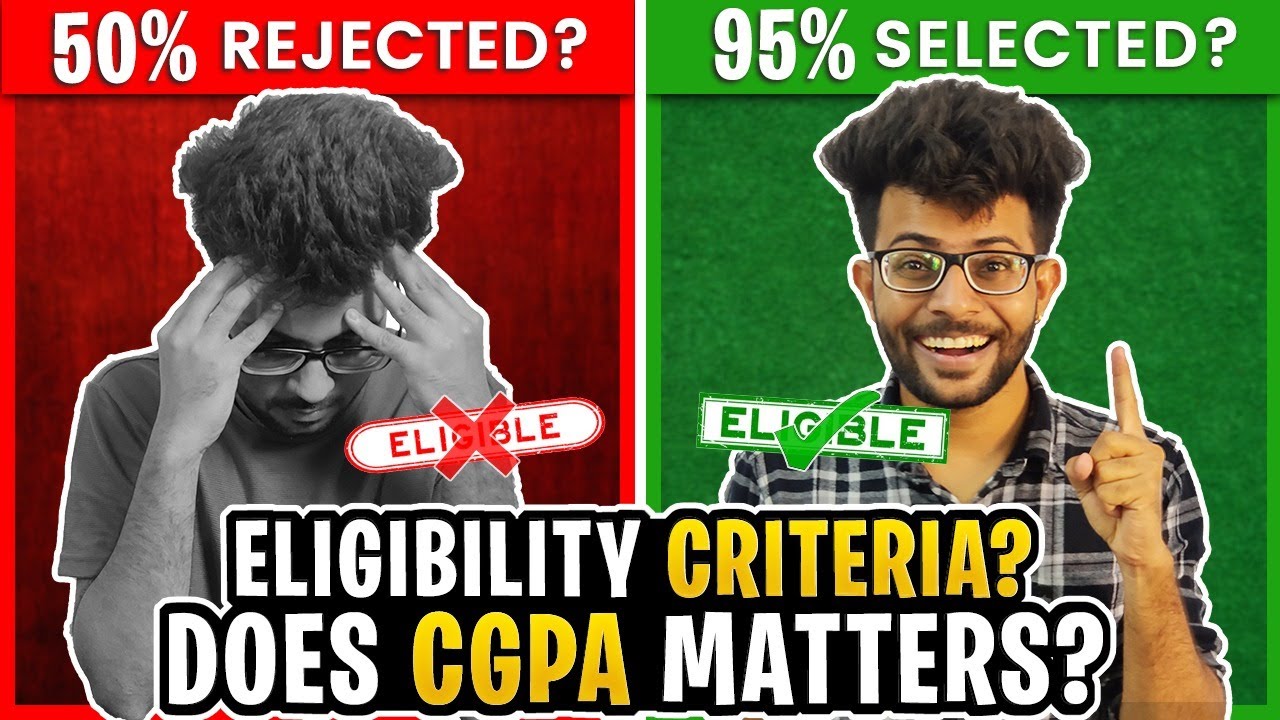 Does CGPA Matter🤔 | Does 10th and 12 Marks Matter | Eligibility Criteria for College Placements ✅🔥