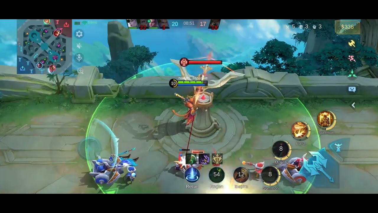 Awesome gameplay with Sun in moba legends😱😱😮