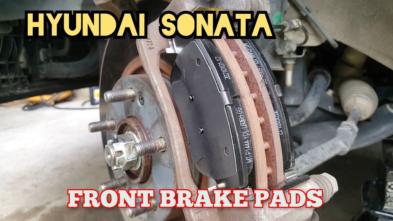 How to replace the front brake pads on a 2013 Hyundai Sonata