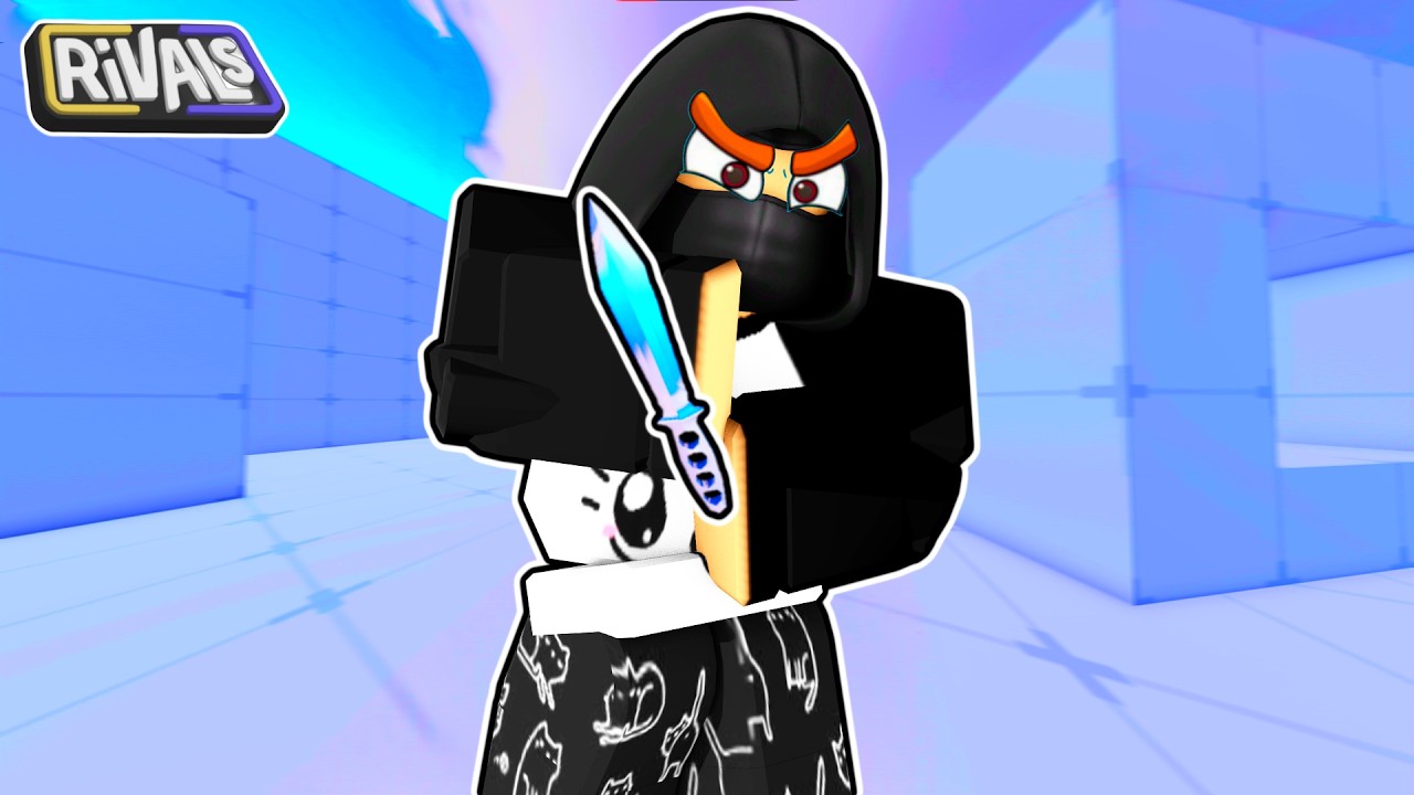 Joguei APENAS de FACA no Roblox Rivals!
